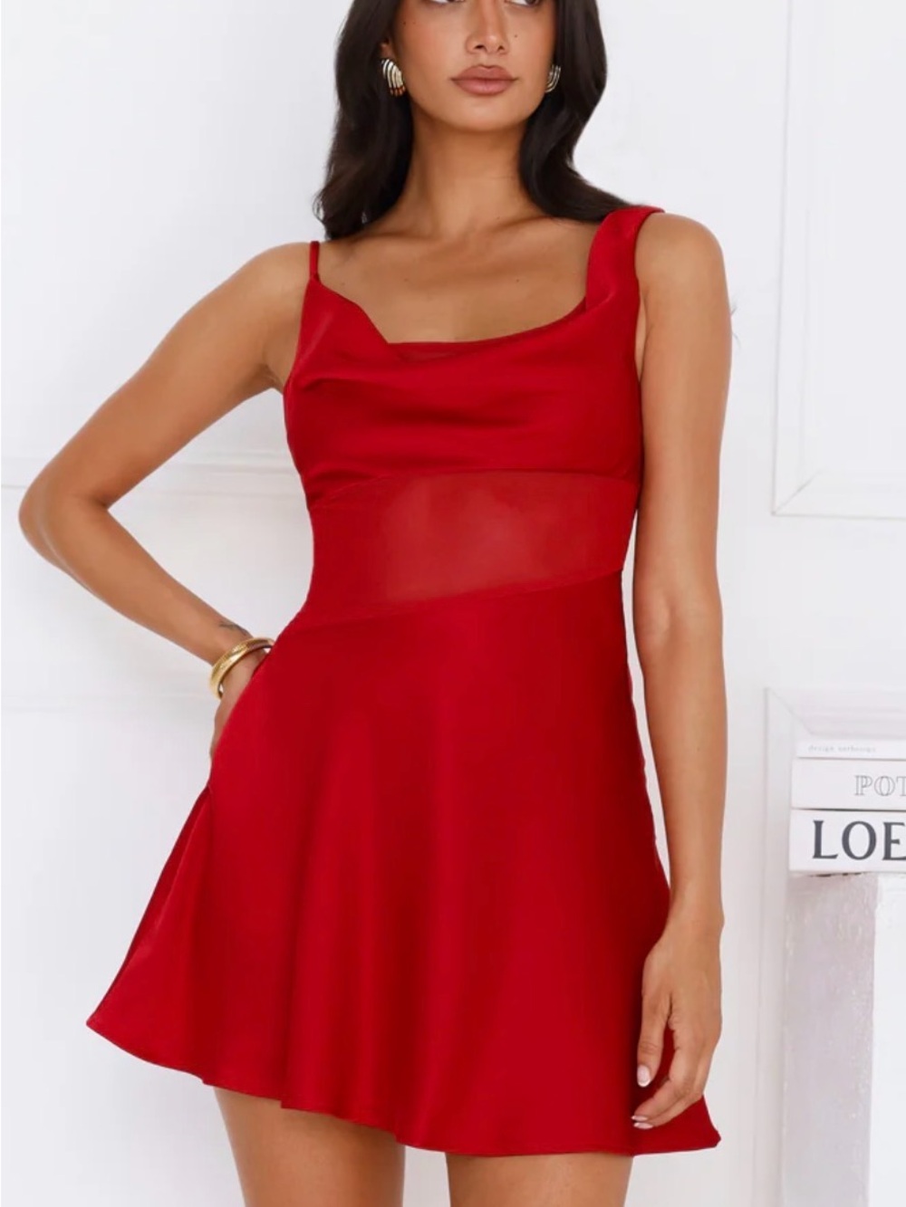 NWT Hello Molly Details to Love Satin Mini Dress XS